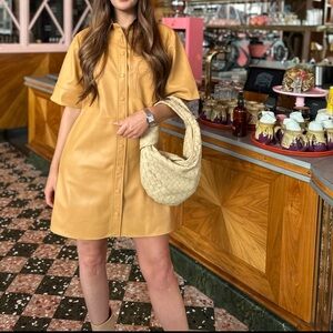 Anthropologie Tan Faux Leather Jacket